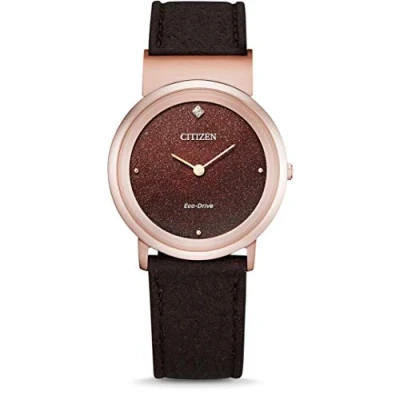 Afbeelding van Citizen dameshorloge Bruin EG7072 19X