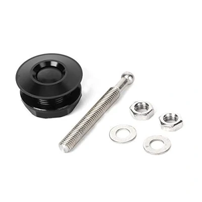 Afbeelding van Hood Lock, Universal Black Pins Lock Clip Push Button Kit Car Modified Accessory