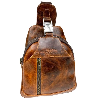 Afbeelding van SEDNA vintage slingbag Windsor, 100% leer.