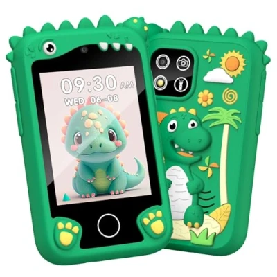 Afbeelding van Adicop Pretend Smartphone, 1080p 2,8 inch touchscreen, digitale camera voor 3 8 jaar, meisjes en jongens, kindercamera videocamera, kerst verjaardagscadeau, speelgoed met GB SD kaart