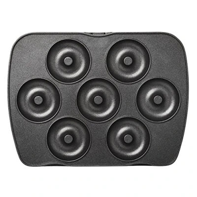 Afbeelding van LAGRANGE Speelbord mini donuts/mini bagels voor wafelijzer premium zwart