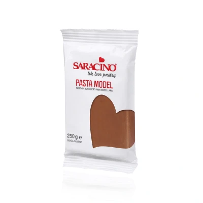 Afbeelding van Saracino Modelling Paste Bruin 250g