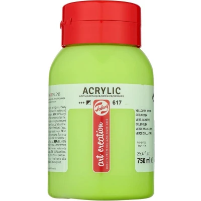 Afbeelding van Talens Art Creation acrylverf flacon van 750 ml, geelgroen