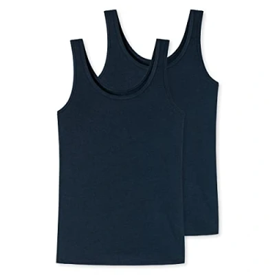 Afbeelding van uncover by Schiesser 2PACK TRÄGERTOP Hemd, Dames, Maat: 3XL, Blau