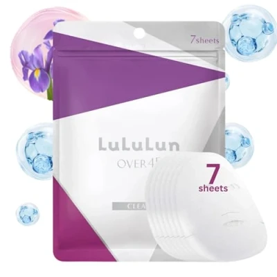 Afbeelding van Lululun OVER 45 Clear Sheet MASK 7PACK Masker, Maat: 113 ml,