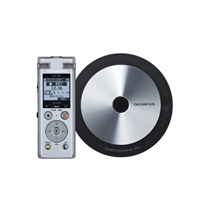 Afbeelding van Olympus DM 720 + ME 3 Intern geheugen Zilver dictaphone