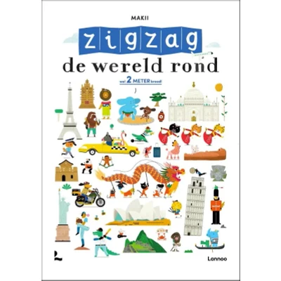 Afbeelding van Uitgeverij lannoo zigzag de wereld rond