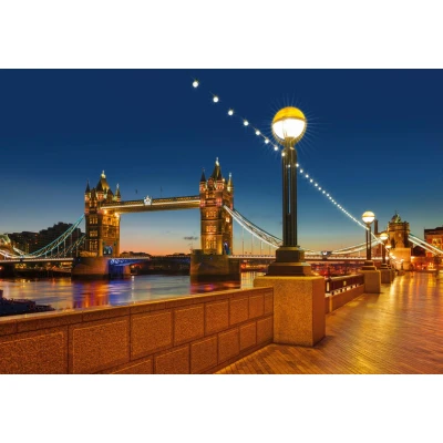 Afbeelding van Komar Fotobehang Tower Bridge 368x254 cm (breedte x hoogte), inclusief pasta (set)