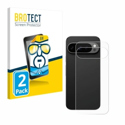 Afbeelding van BROTECT (2 Stuks) Schermbeschermer voor Google Pixel 9 Pro (Achterkant) Screen Protector Transparant