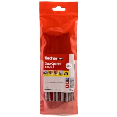 Afbeelding van 10 st constructieplug DuoXpand 8 x 120 mm Torx verzonken kop