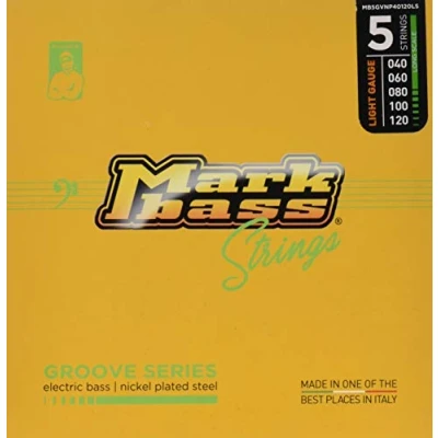 Afbeelding van Markbass Groove Series Strings 5s 40 120 Snarenset voor 5 string basgitaar