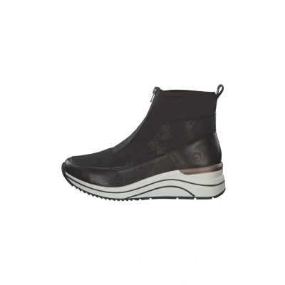 Afbeelding van Remonte Korte laarzen, Dames, Maat: 41, Antik schwarz antique braun Leer en textiel