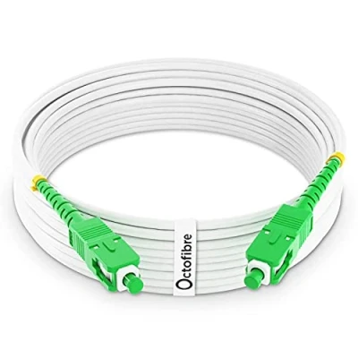 Afbeelding van Octofibre Glasvezelkabel Orange SFR Bouygues 7m Versterkt met Kevlar afscherming Glasvezel uitbreiding/starter SC APC tot