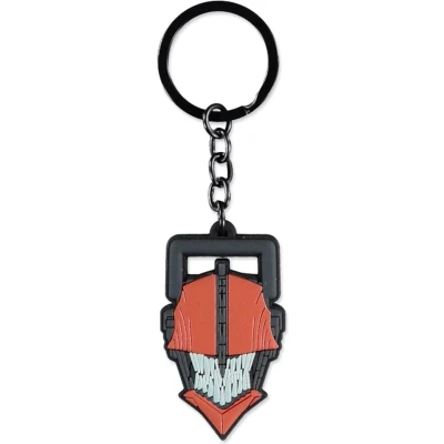 Afbeelding van Difuzed, Mannen, Sleutelhanger, CHAINSAW MAN Logo Porte clés en Caoutchouc, Bruin