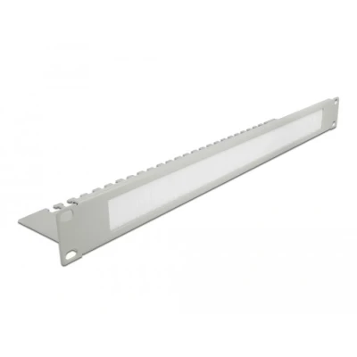 Afbeelding van Delock 19″ Kabelmanagement Borstelstrip met Kabelvanger 1 U grijs