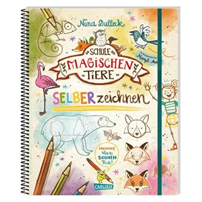 Afbeelding van Die Schule der magischen Tiere: SELBERzeichnen: Schritt für Tiere und Menschen zeichnen Zeichenschule mit Anleitungen &amp; Übungsseiten