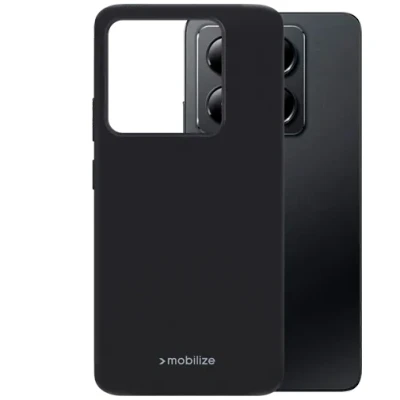 Afbeelding van Mobilize Hoesje geschikt voor Xiaomi 14T Pro Telefoonhoesje Flexibel TPU Rubber Gelly Backcover Case Back Cover Zwart