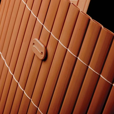 Afbeelding van Intergard Tuinscherm PVC tuinafscheiding bruin 1x3m