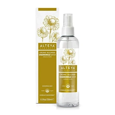 Afbeelding van Alteya Organic Kamille Water Spray 250 ml 100% USDA Gecertificeerd Organisch Puur Natuurijke Bloem Gedestilleerd, van Frisse Handgeplukte Anthemis Nobilis Bloemen