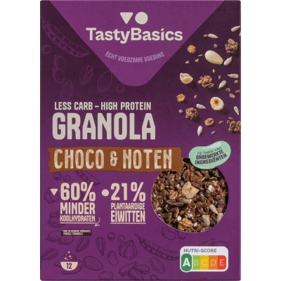 Afbeelding van TastyBasics Muesli choco en noten (350 gr)