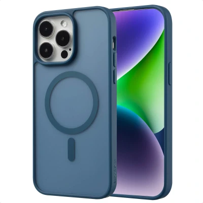 Afbeelding van Apple iPhone 14 Pro Max MagSafe Hoesje Kunststof imoshion Hardcase/Backcover Donkerblauw Telefoonhoesje