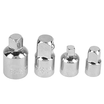 Afbeelding van 4 stuks Chrome Vanadium Stalen Socket Adapter en Reducer Set 1/4&quot;, 3/8&quot;, 1/2&quot; Sleutel Ratchet Extentsie Conversie Kit (Zilver)