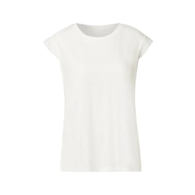 Afbeelding van Street One MIT Details Tshirt print, Dames, Maat: 42, Weiß