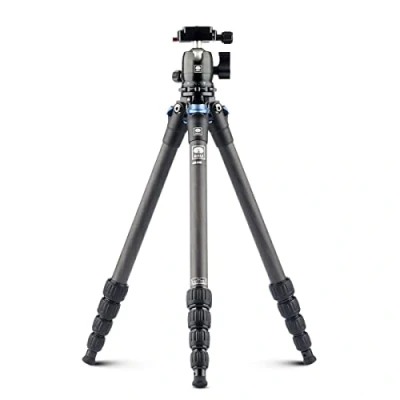 Afbeelding van SIRUI AM 225+B 00K Carbon reisstatief, 127,3 cm, licht camerastatief, driepootstatief, met 360 panorama kogelkop, B 00K, maximale belasting 6 kg