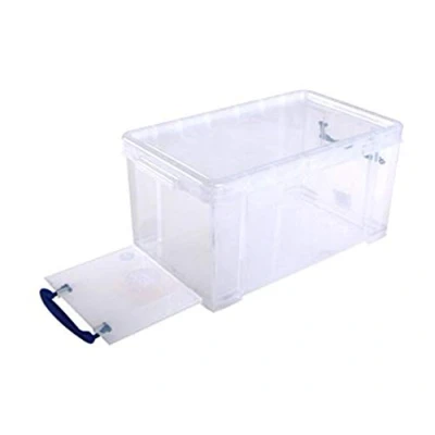 Afbeelding van Really Useful Box 3 x 8 liter open voorkant 340 200 175 mm transparant