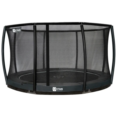 Afbeelding van Trampoline Etan Premium Gold Inground Combi Deluxe 12 Grijs
