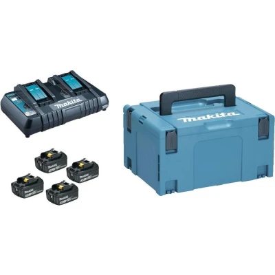 Afbeelding van Makita 197720 6 18V Li Ion accu starterset (4x 3.0Ah) + duolader in Mbox