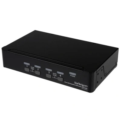 Afbeelding van StarTech.com 4 poort USB DisplayPort KVM switch met Audio