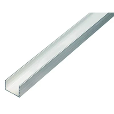 Afbeelding van Alberts 470449 U profiel aluminium, naturel 1000 x 10 8 mm