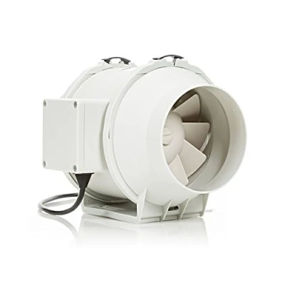 Afbeelding van STERR Inline afzuigventilator DFA125 Kanaalventilator 125 mm Industriële ventilator met laag energieverbruik