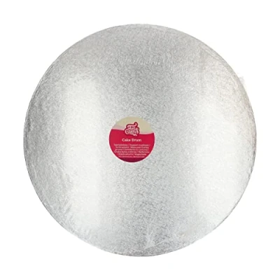 Afbeelding van FunCakes Cake Drum Rond Zilver Ø50,5 cm / 12 mm Taartonderlegger Taartkarton
