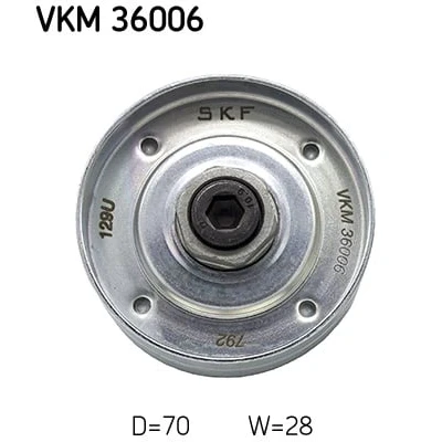 Afbeelding van Skf Geleiderol (poly) V riem VKM 36006
