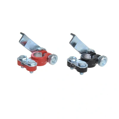 Afbeelding van Pro Plus Accupoolklem Set Snelsluiting Rood en Zwart Min Pool ( ) (+)