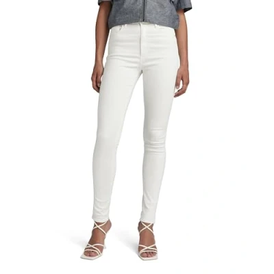 Afbeelding van G Star Raw Kafey Ultra High Skinny Jeans dames Jeans,Wit (White Gd D15578 c258 g006),30W / 32L