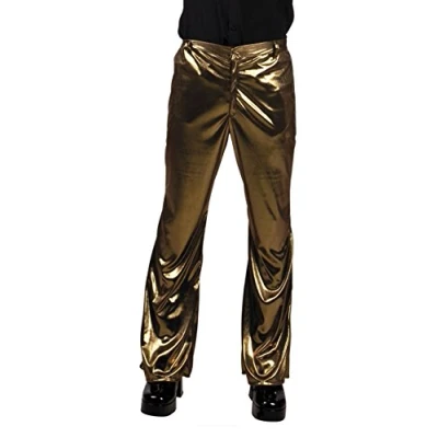 Afbeelding van Boland Discobroek goud (M/L) Volwassenen Danser/danseres 80&#039;s &amp; 90&#039;s Disco