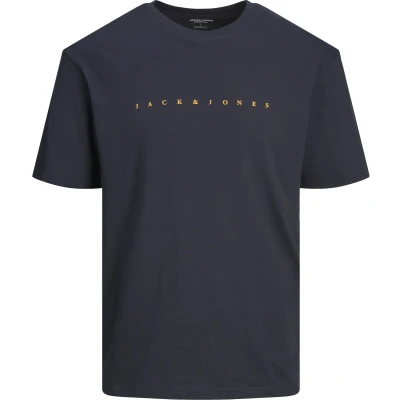 Afbeelding van JACK &amp; JONES Plus Size oversized T shirt JJESTAR met logo donkerblauw