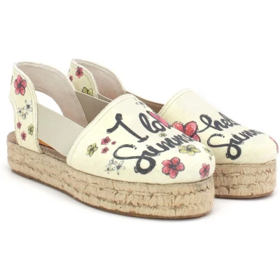 Afbeelding van GOBY Hello Summer Sandalen Schoenen Hoge kwaliteit Handmade Meisjesprint Maat 40
