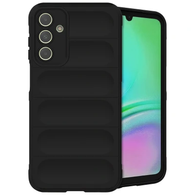 Afbeelding van Samsung Galaxy A15 (4G) Hoesje Siliconen en TPU (zacht) iMoshion Softcase/Backcover Zwart Telefoonhoesje
