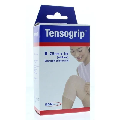 Afbeelding van Tensogrip Elastisch Buisverband D 1m X 7.50cm Huidskleur, 1 stuks