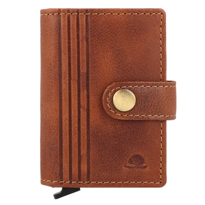 Afbeelding van Greenburry Vintage RFID Schutz Portemonnee, Heren, Maat: One Size, Cognac