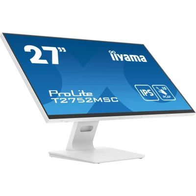 Afbeelding van Iiyama ProLite T2752MSC W1 Touchscreen monitor Energielabel: E (A G) 68.6 cm (27 inch) 1920 x 1080 Pixel 16:9 5 ms HDMI, DisplayPort, Hoofdtelefoon (3.5 mm