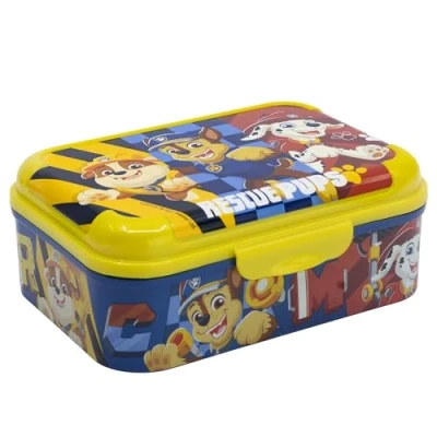 Afbeelding van Paw Patrol Lunchbox &quot;Rescue Pups&quot; Stevige Broodtrommel voor Kinderen BPA vrij Kliksluiting Rubble, Chase &amp; Marshall Design