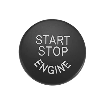 Afbeelding van Motor Start Stop Knop Cover Vervanging Compatibel met BMW X5 E70 X6 E71 E60 E87 E83 E89 3 Serie E90 E91 E92 Motorschakelaar Zwart