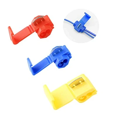 Afbeelding van Aiqeer Kabelverbinderset, 60 stuks, kabelconnectorset, elektrische krimpklemmen, snelverbinders (rood + blauw geel)