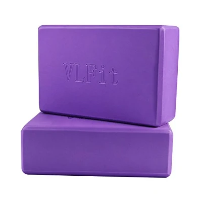 Afbeelding van VLFit Set van 2 yogablokken/yogablok Kies je kleur en maat (PAARS)