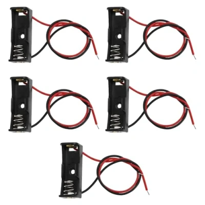 Afbeelding van 5 Stks 12V A23L 23A Plastic Lente Clip Batterij Houder Case met Draad Leads Geschikt voor 1 x A23 8LR932 MN21 V23GA LR23